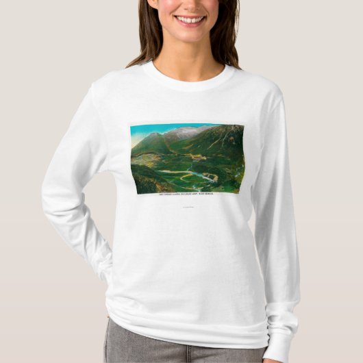 Seward, beroemde Spoorweg Loop Alaska T-shirt (Voorkant)