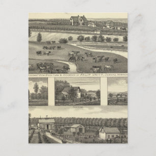 Seward Boerderijen, Nebraska Briefkaart