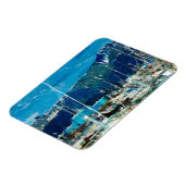 Seward Harbour Alaska Abstract Impressionisme Magneet (Linkerzijde)