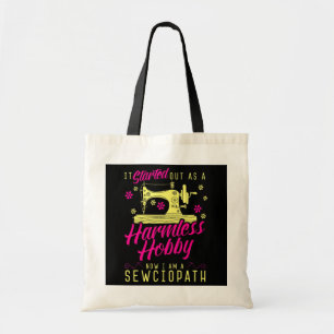 Sewciopath Seamstress Embroider Tote Bag