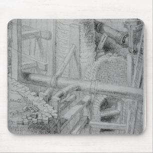 Sewer Building in Bloomsbury, Londen, 1845 Muismat