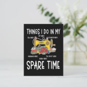 Sewing Humor Funny Quilting Quote Briefkaart (Staand voorkant)