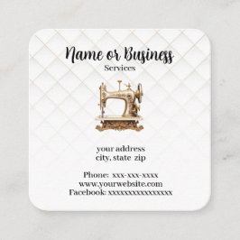 Sewing Machine Vierkante Visitekaartje