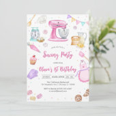 Sewing Party Birthday Invitation (Debout devant)