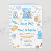 Sewing Party Birthday Invitation (Devant / Derrière)