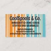 Sewing quilter quilter seamstress thread spools visitekaartje (Achterkant)