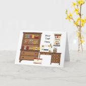 Sewing Room 1 (Personalized) Kaart (Gele Bloem)