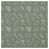 Sewing Themed Pattern Fabric Stof (Swatch)