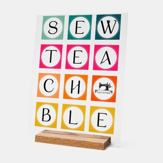 Sewteachable Colorful Squares (Angle)