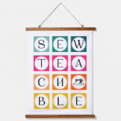 Sewteachable Colorful Squares Hangend Wandkleed (Voorkant)