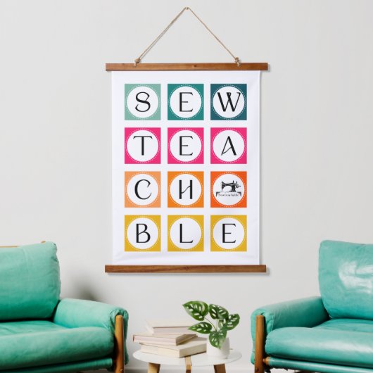 Sewteachable Colorful Squares Hangend Wandkleed (Woonkamer)