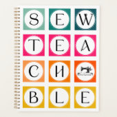 Sewteachable Colorful Squares Planner (Voorkant)