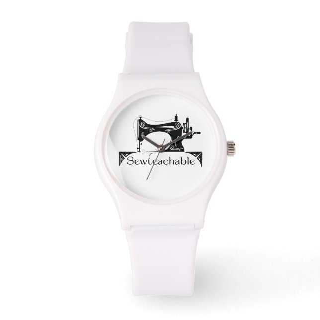 Sewteachable Watch (White) Horloge (Voorkant)
