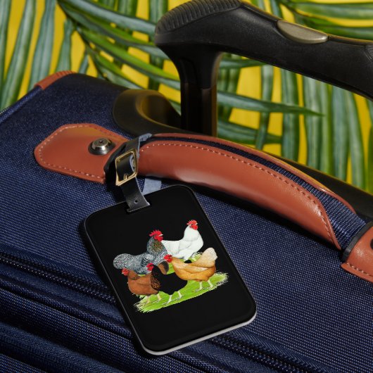 Sex-linked kippen Quintet Bagagelabel (Voorkant Insitu 1)