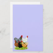 Sex-linked kippen Quintet Briefpapier (Voorkant / Achterkant)