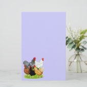 Sex-linked kippen Quintet Briefpapier (Staand voorkant)