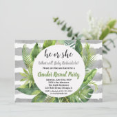 Sexe tropical révéler les invitations vert gris (Debout devant)