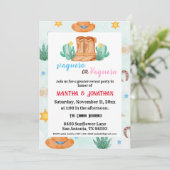 Sexe vaquero simple Invitations de révélation (Debout devant)