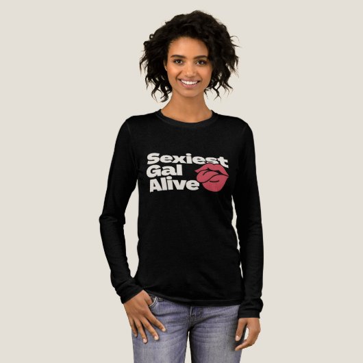 Sexiest Gal Alive Tri-Blend Shirt (Voorkant)