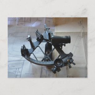 Sextant voor de hemelvaart briefkaart