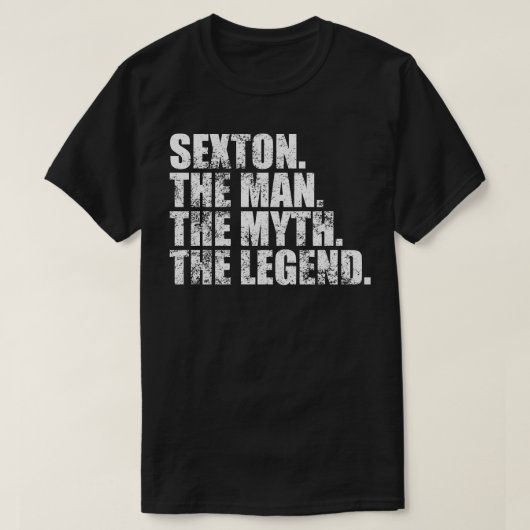 SextonSexton Achternaam Sexton S T-shirt (Design voorkant)