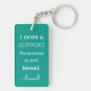 Sexual Assault Angel Awareness Ribbon Sleutelhange Sleutelhanger