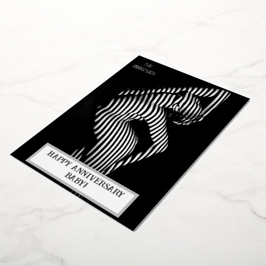 Sexy bruiloft Jubileum ondeugend Folie Uitnodiging (Gedraaid)