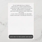 Sexy bruiloft Jubileum ondeugend Folie Uitnodiging (Achterkant)