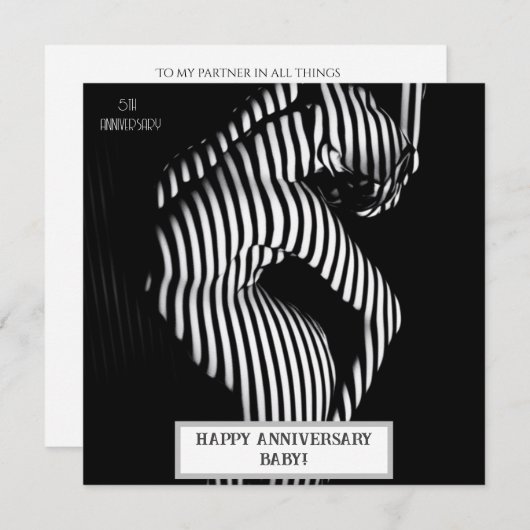 Sexy bruiloft Jubileum ondeugend Save The Date (Voorkant / Achterkant)