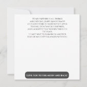 Sexy bruiloft Jubileum ondeugend Save The Date (Achterkant)