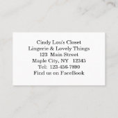 Sexy Brunette Pinup fille Carte de visite dormant (Dos)