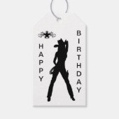 Sexy Cowgirl Cadeaulabel (Voorkant)