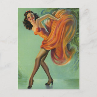 Sexy Dancer  Pin Up Girl Briefkaart