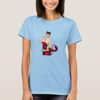 Sexy Devil Girl met Big Eyes T-shirt