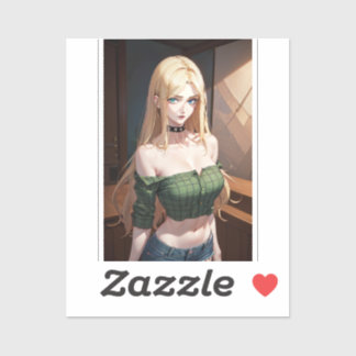 sexy dorp meisje sticker