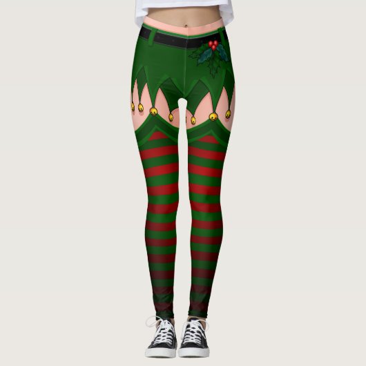 Sexy Elf Leggings kerstkostuum Pants (Voorkant)