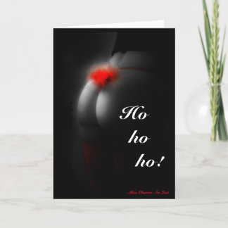 Sexy Glamor Babe Naughty "ho" Joke Carte de Noël