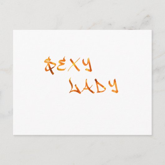 Sexy Lady Briefkaart (Voorkant)