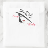 Sexy Lady Rectangle Stickers Warrior_Wares_Inc (Tas)