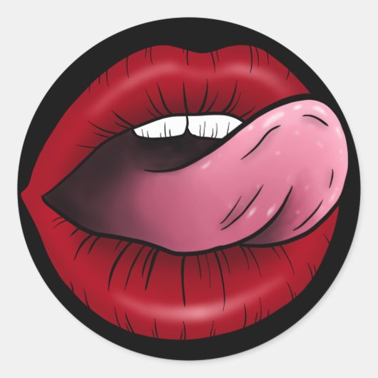 Sexy lippen Sticker (Voorkant)