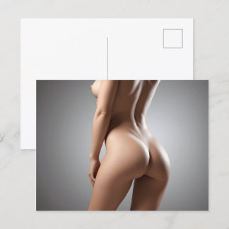 Sexy naakt vrouw briefkaart