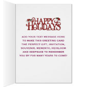 Sexy Père Noël Happy Holidays - Christmas Card (Intérieur (Droit))