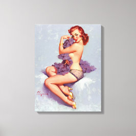 Sexy pin up canvas afdruk
