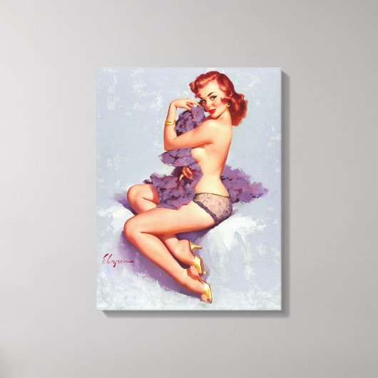 Sexy pin up canvas afdruk (Voorkant)