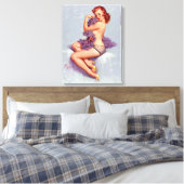 Sexy pin up canvas afdruk (Insitu (Slaapkamer))