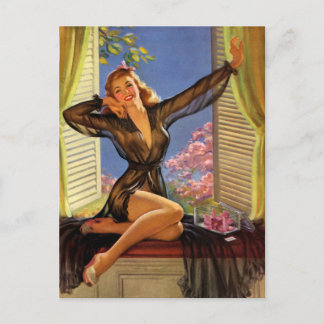 Sexy Pin Up Girl Briefkaart