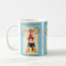 Sexy Retro Pinup Girl Garage Signal Café Mug