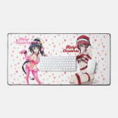 Sexy Santa Marry Cristmas Pink Heart Anime Diva (Clavier et souris)