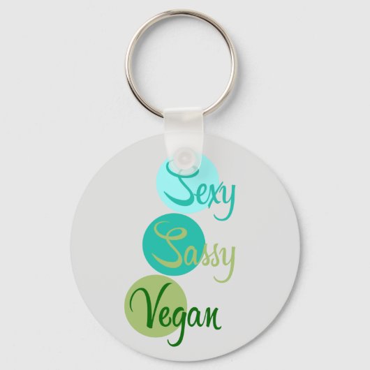 Sexy, Sassy Vegan Sleutelhanger (Voorkant)