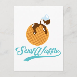 Sexy Waffle Poster Briefkaart